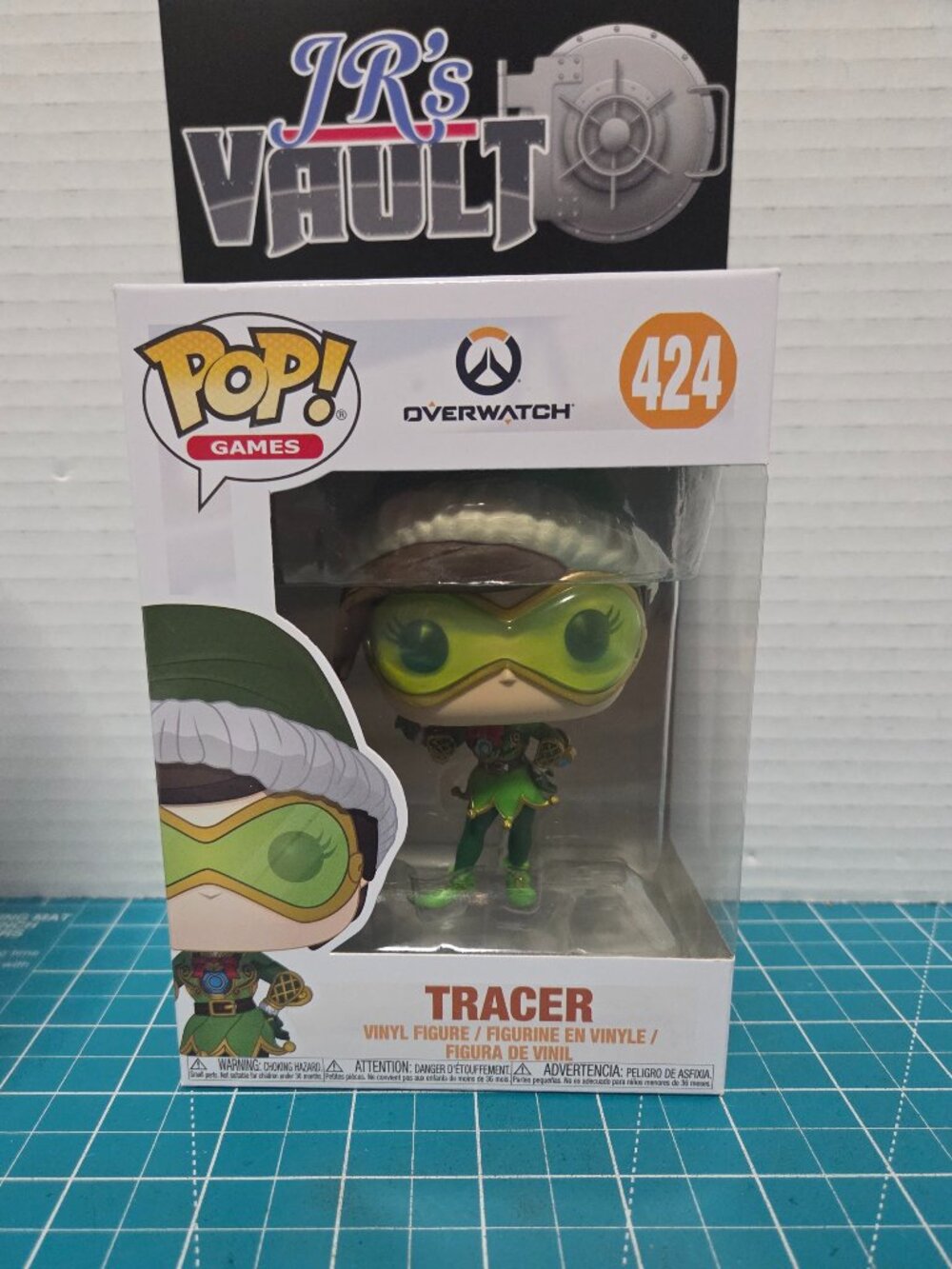Funko POP Games Overwatch Tracer Holiday Christmas 424 Vinyl Figure